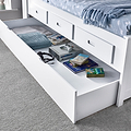 Knowle White Guest Bed with Trundle