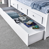 Knowle White Guest Bed with Trundle