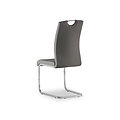 Marco Light Grey Faux Leather Dining Chair from Roseland Furniture