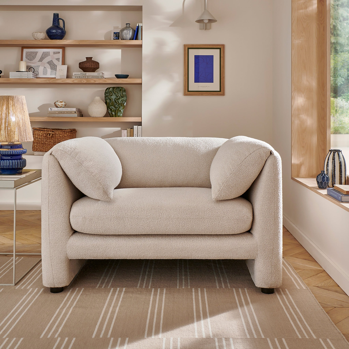 Carmel Boucle Armchair from Roseland Furniture
