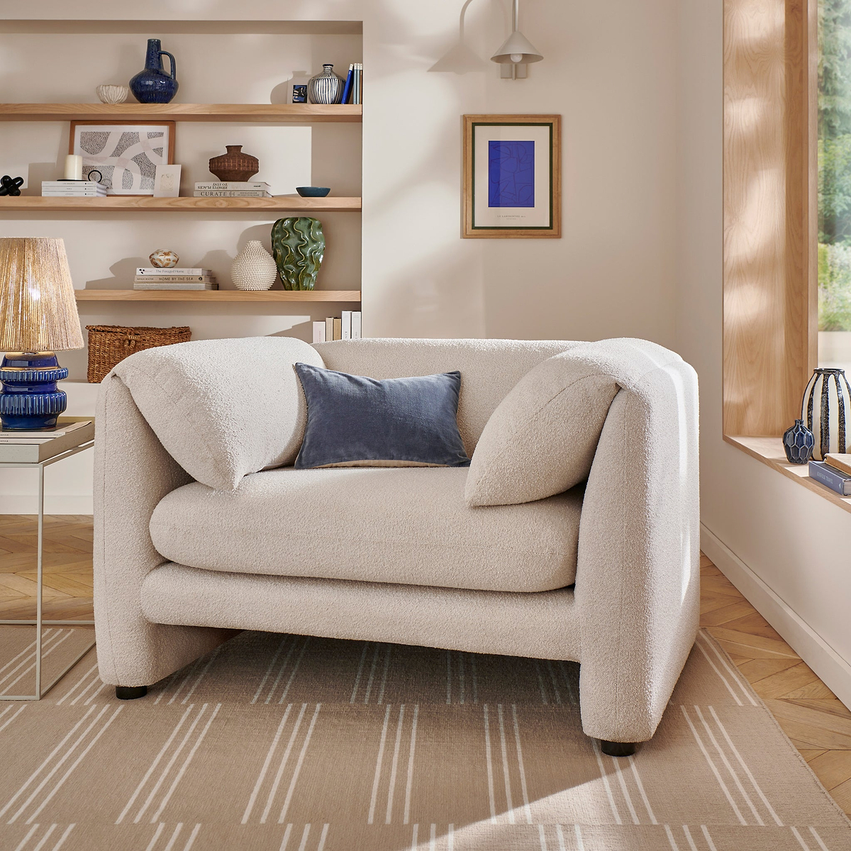 Carmel Boucle Armchair from Roseland Furniture