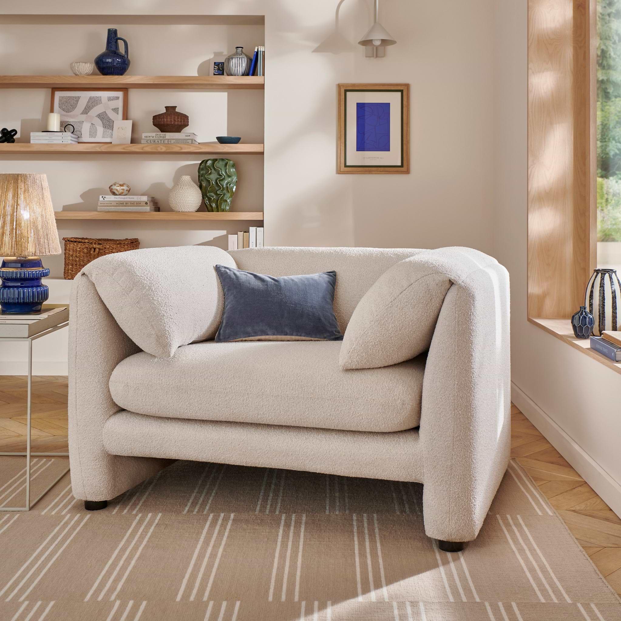 Carmel Boucle Armchair from Roseland Furniture