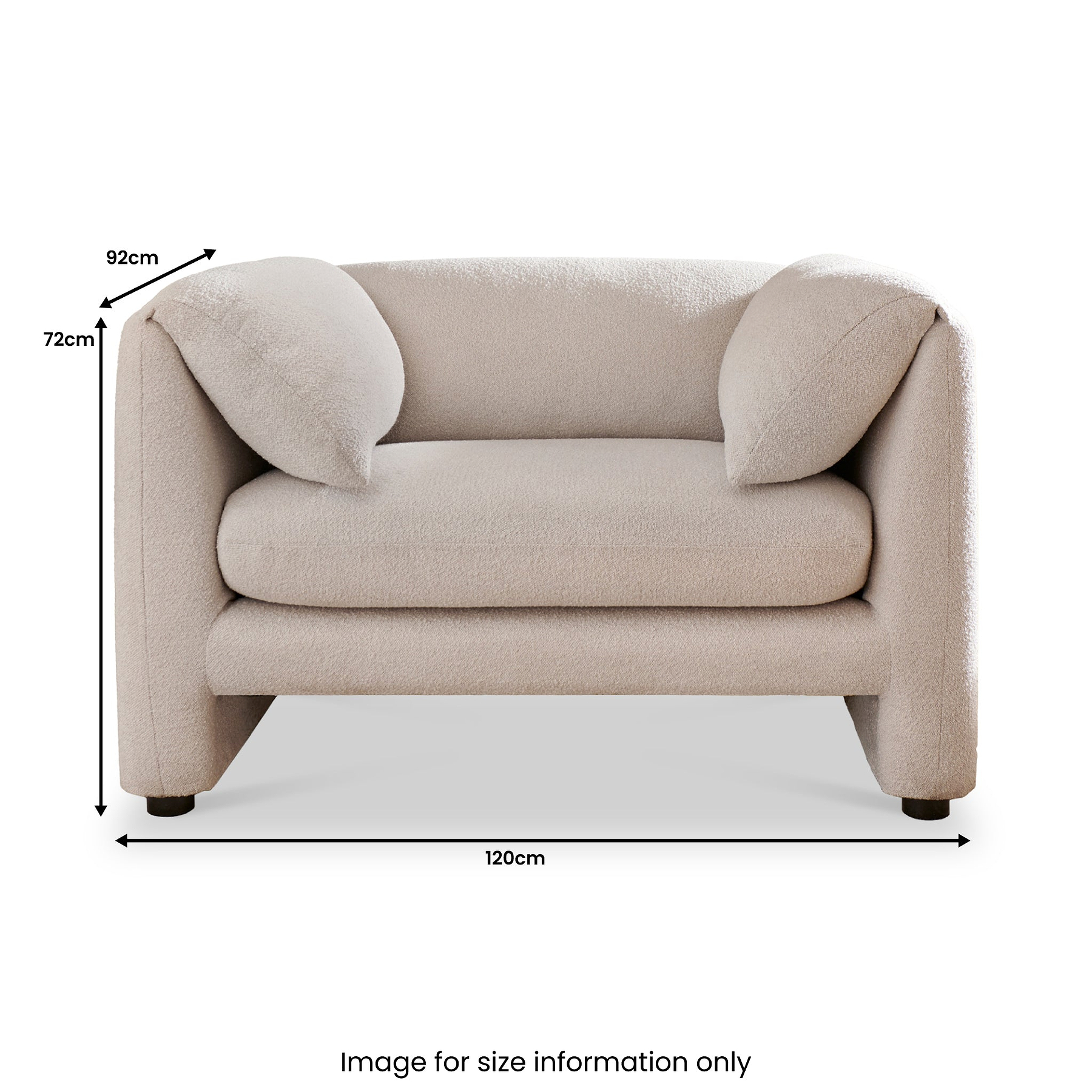 Carmel Boucle Armchair from Roseland Furniture