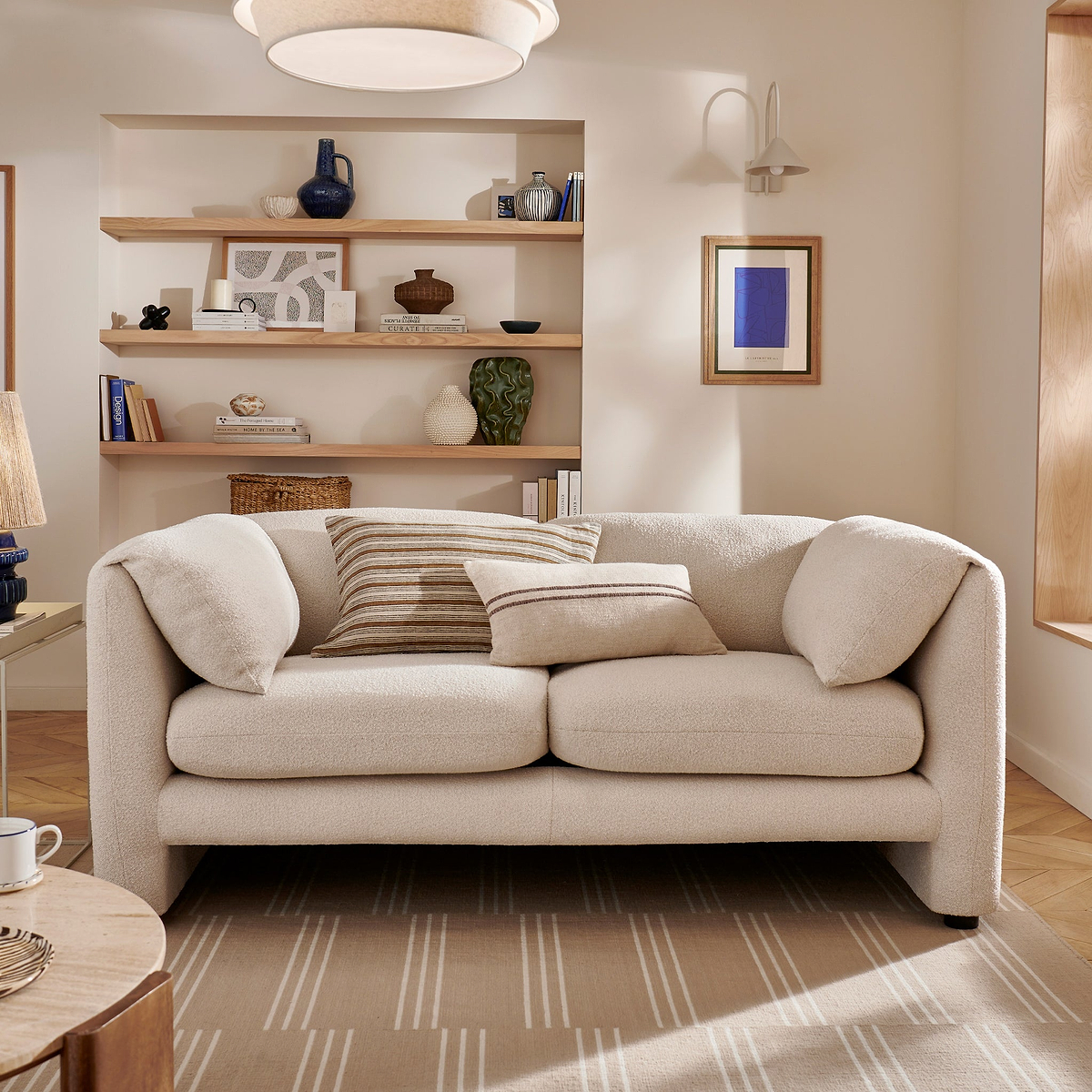 Carmel Boucle 2 Seater Sofa from Roseland Furniture