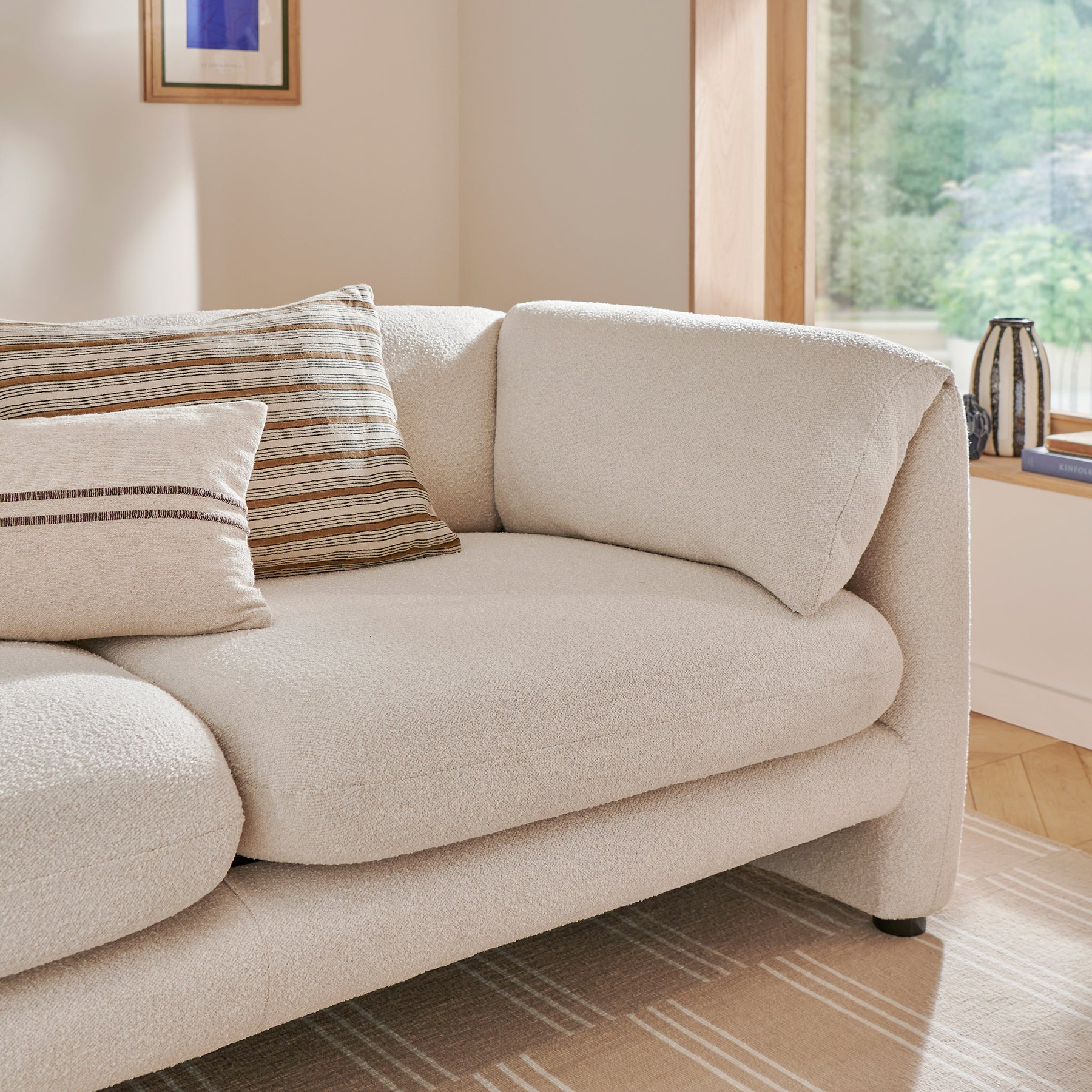 Carmel Boucle 3 Seater Sofa from Roseland Furniture
