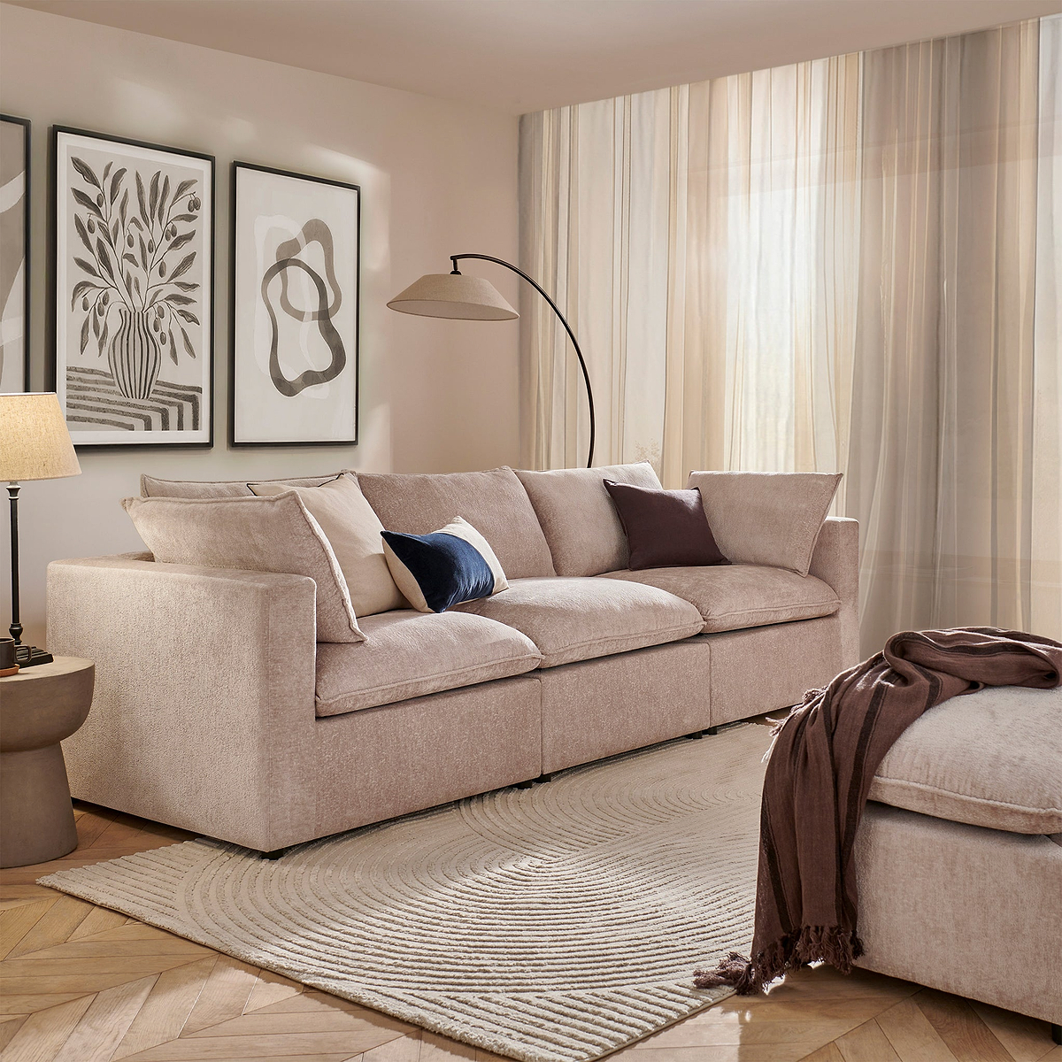 Symphony Modular Chaise Sofa from Roseland Furniture