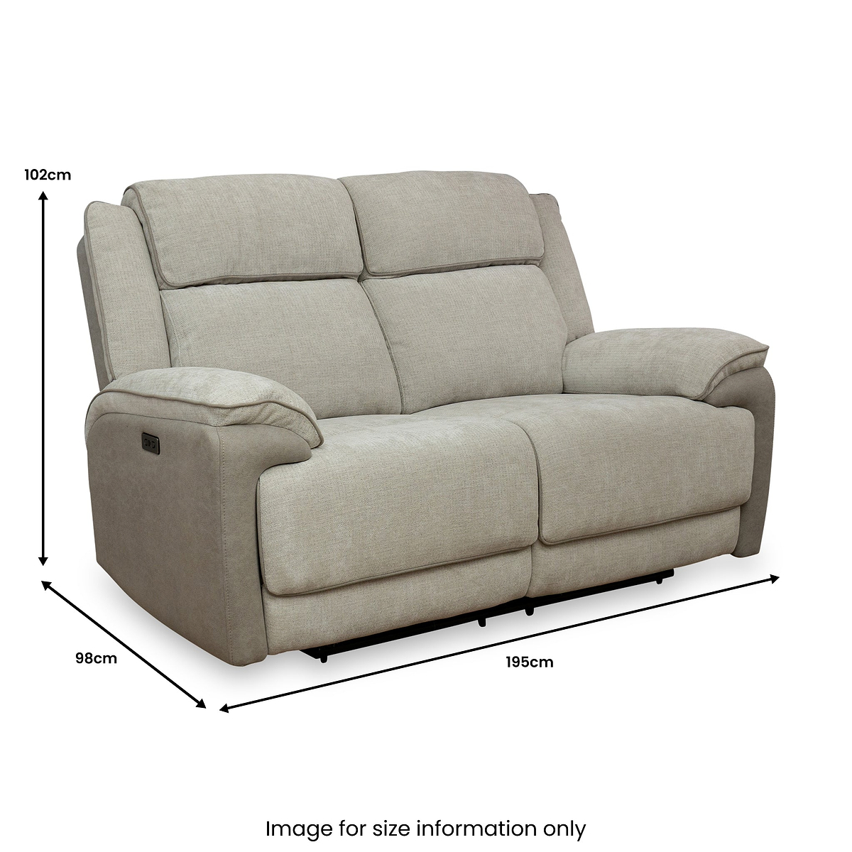 Redgrave 2 Seater Power Recliner Sofa from Roseland Furniture