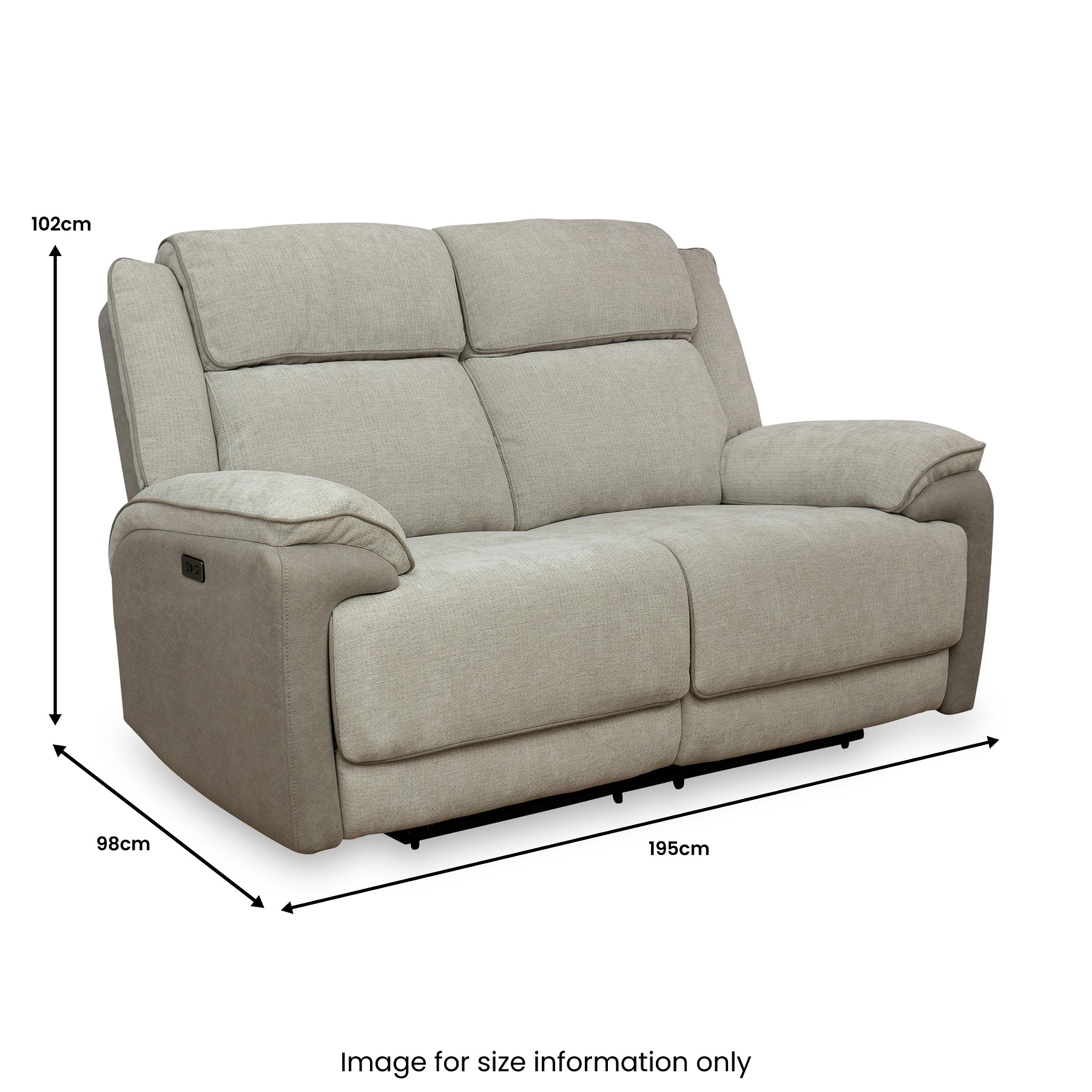 Redgrave 2 Seater Power Recliner Sofa from Roseland Furniture