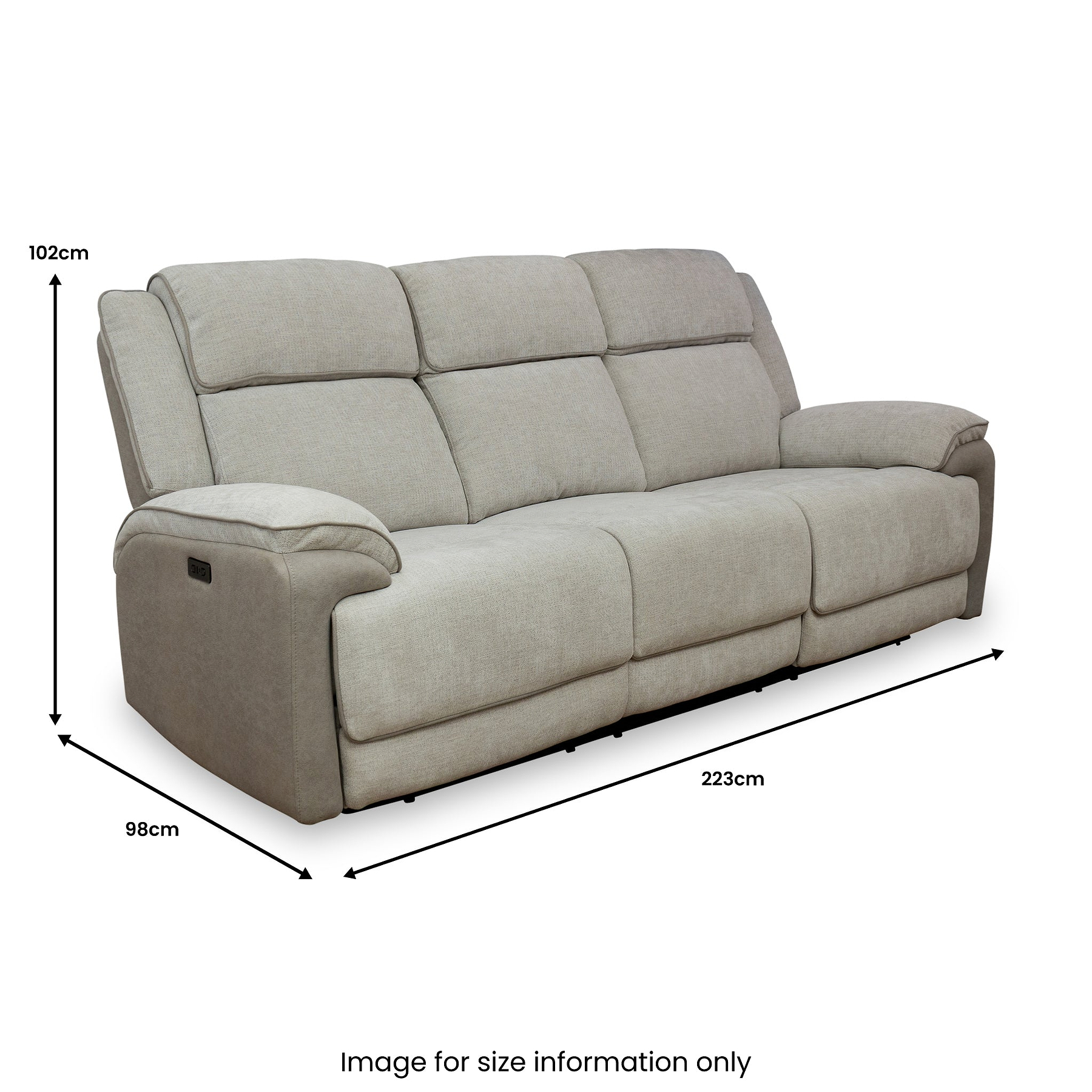 Redgrave 3 Seater Power Recliner Sofa from Roseland Furniture