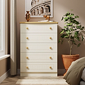 Brixham Cream 5 Drawer Chest from Roseland