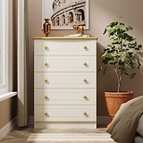 Brixham Cream 5 Drawer Chest from Roseland