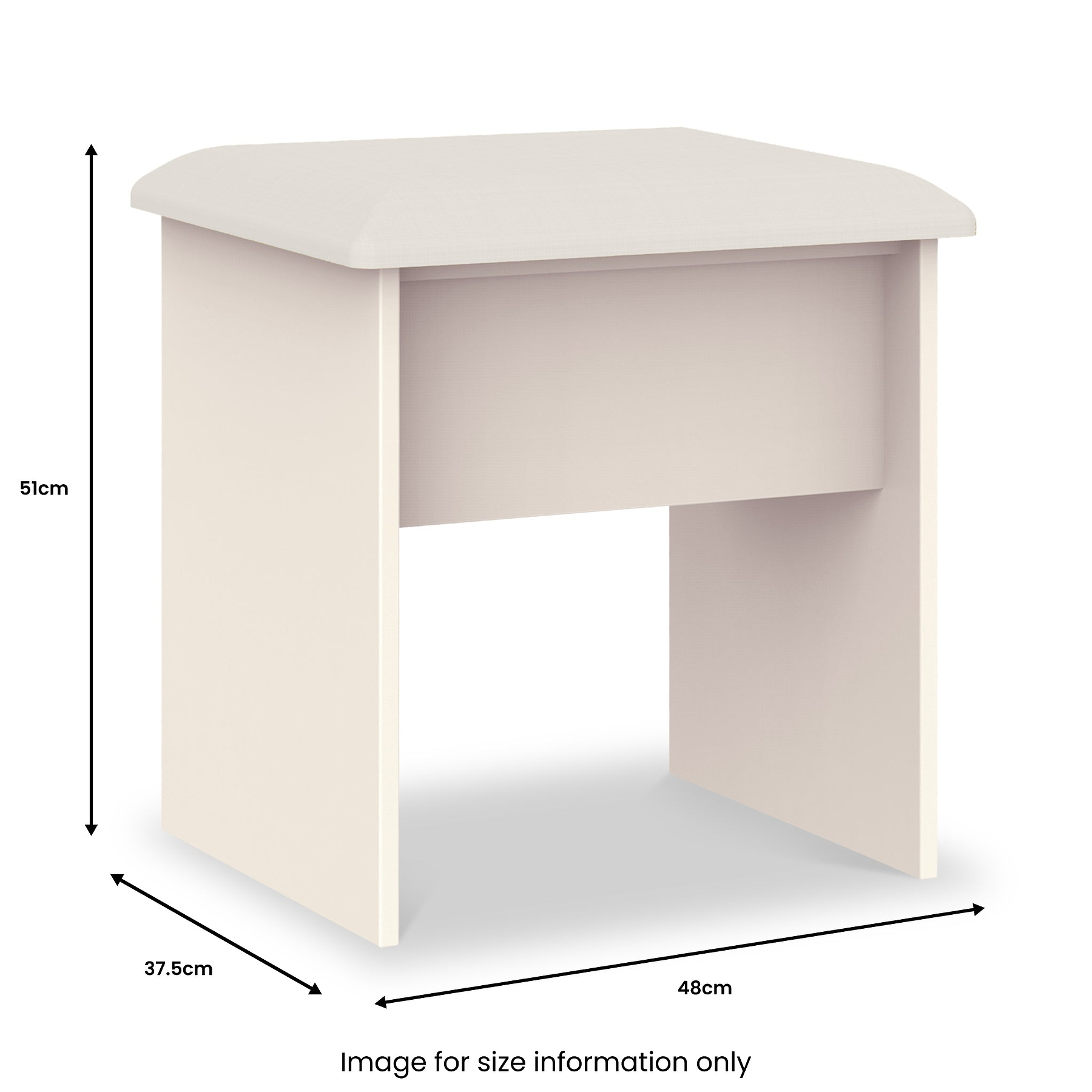 Brixham Cream Stool from Roseland Furniture