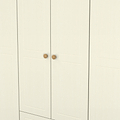 Brixham 6 Door 2 Drawer Wardrobe Cream Ash Oak from Roseland Furniture