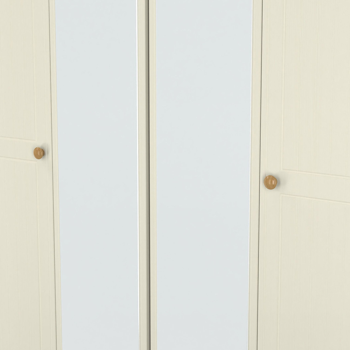 Brixham 4 Door Wardrobe Cream Ash Oak from Roseland Furniture