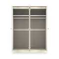 Brixham 4 Door Wardrobe Cream Ash Oak from Roseland Furniture