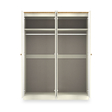 Brixham 4 Door Wardrobe Cream Ash Oak from Roseland Furniture