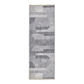 Grey Whitaker Abstract Flatweave Washable Rug from Roseland Furniture