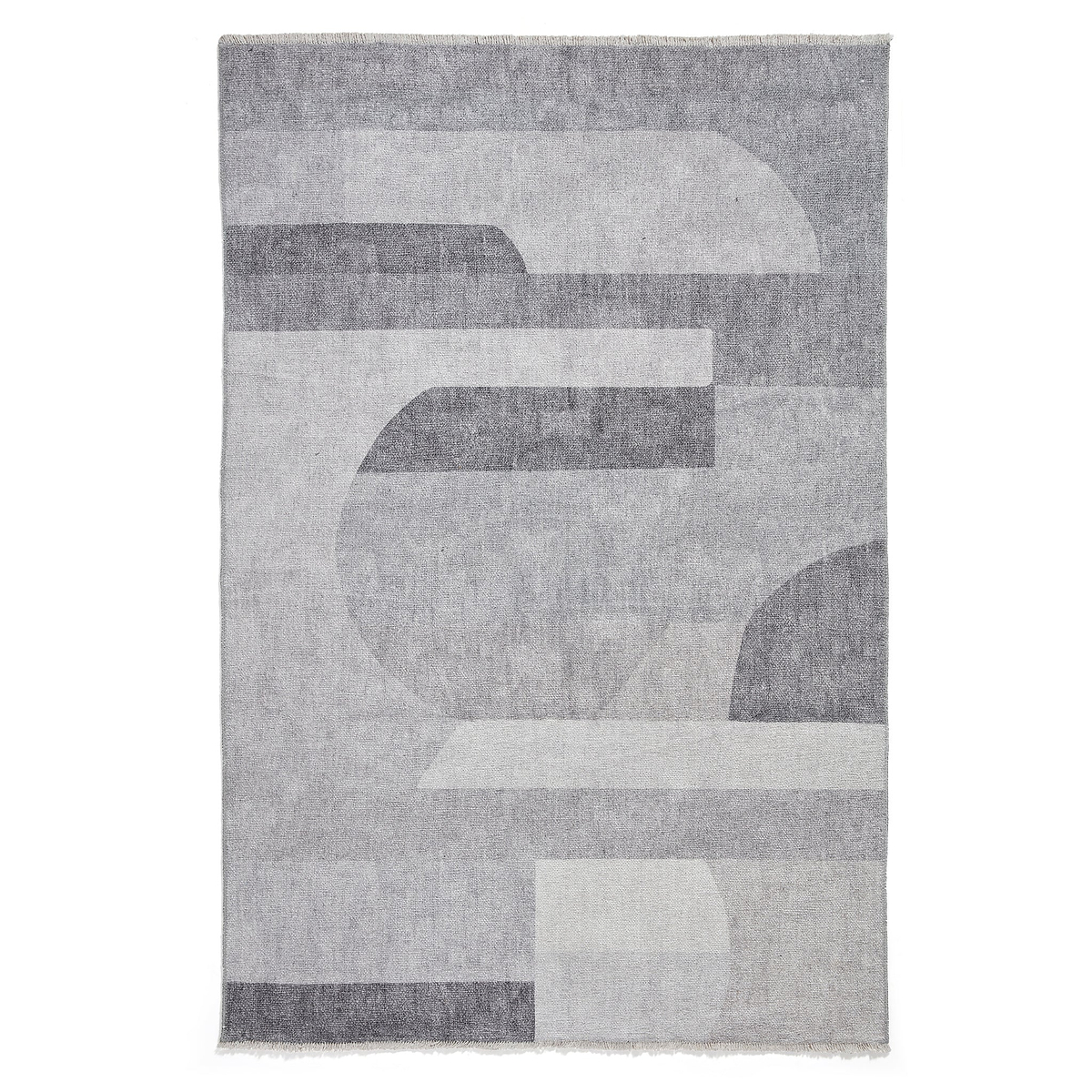 Grey Whitaker Abstract Flatweave Washable Rug from Roseland Furniture