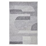 Grey Whitaker Abstract Flatweave Washable Rug from Roseland Furniture