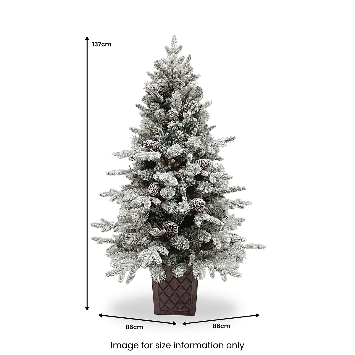SNOWY WINTERFOLD FIR 4.5ft Tree WWLED from Roseland Furniture