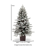 SNOWY WINTERFOLD FIR 4.5ft Tree WWLED from Roseland Furniture