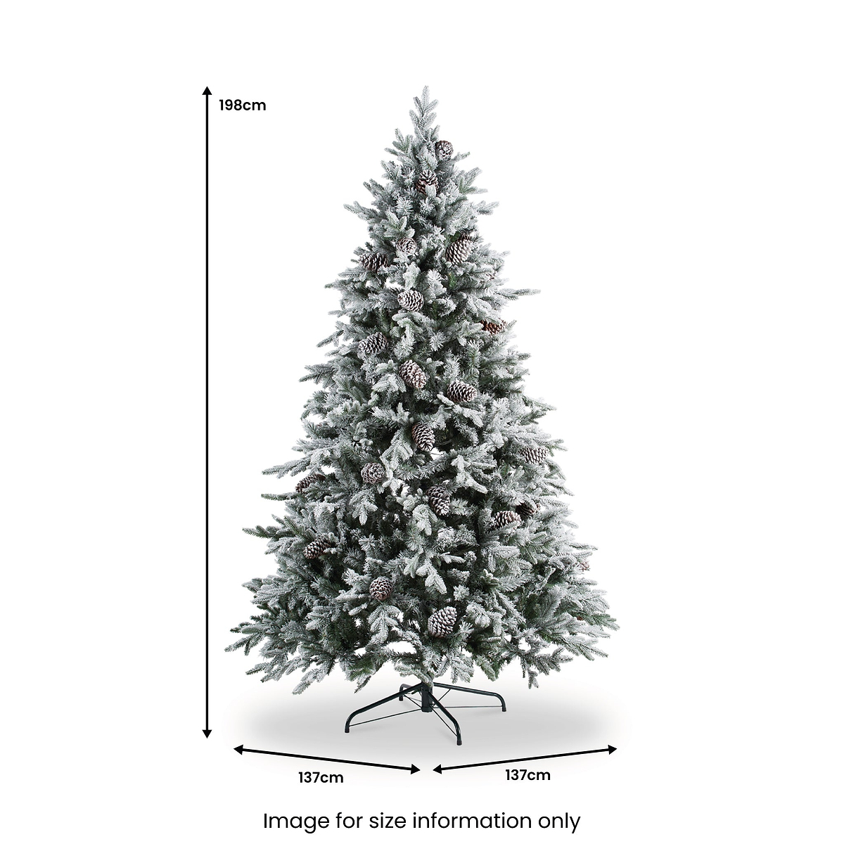 SNOWY WINTERFOLD FIR 6.5ft Tree from Roseland Furniture
