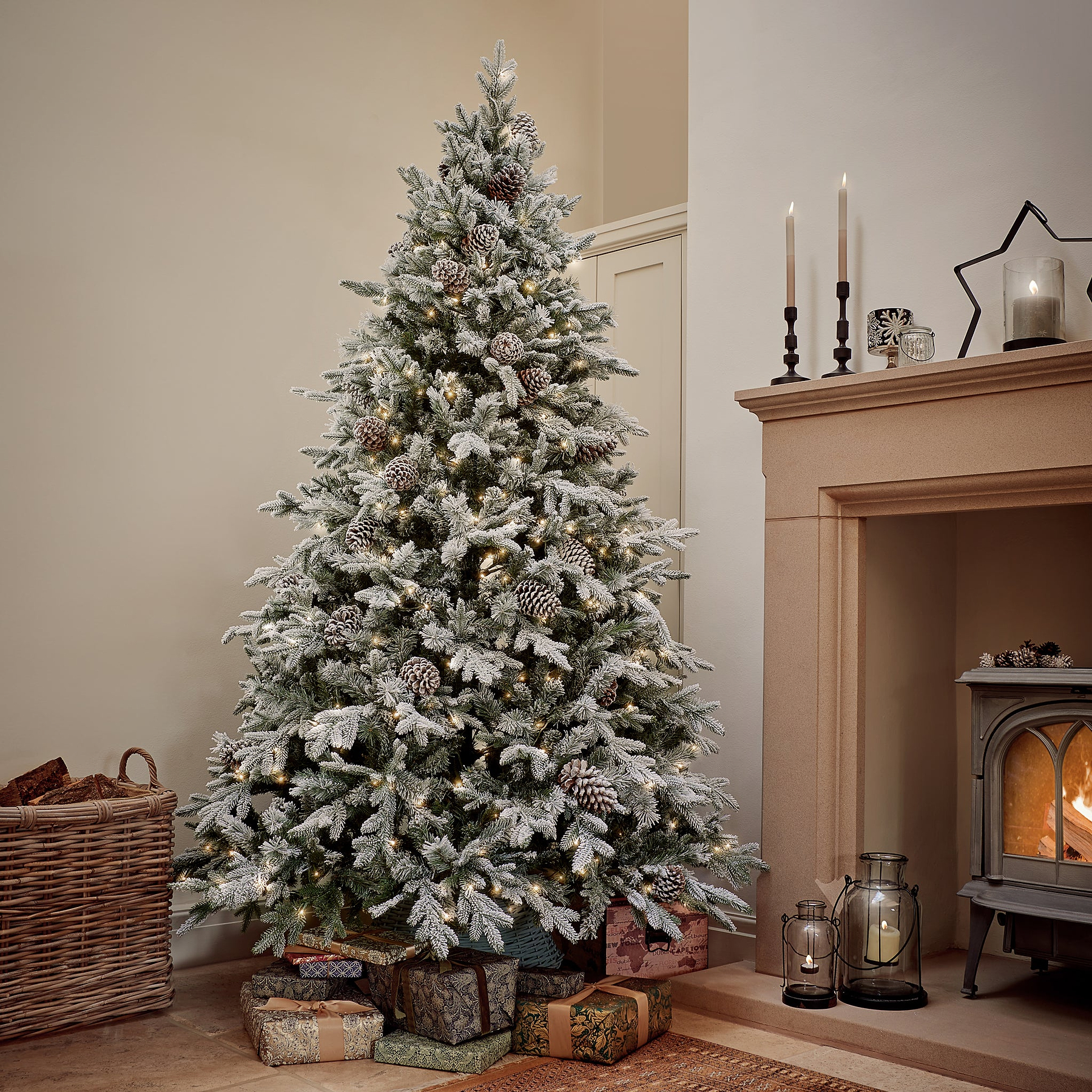 SNOWY WINTERFOLD FIR 6.5ft Tree WWLED from Roseland Furniture
