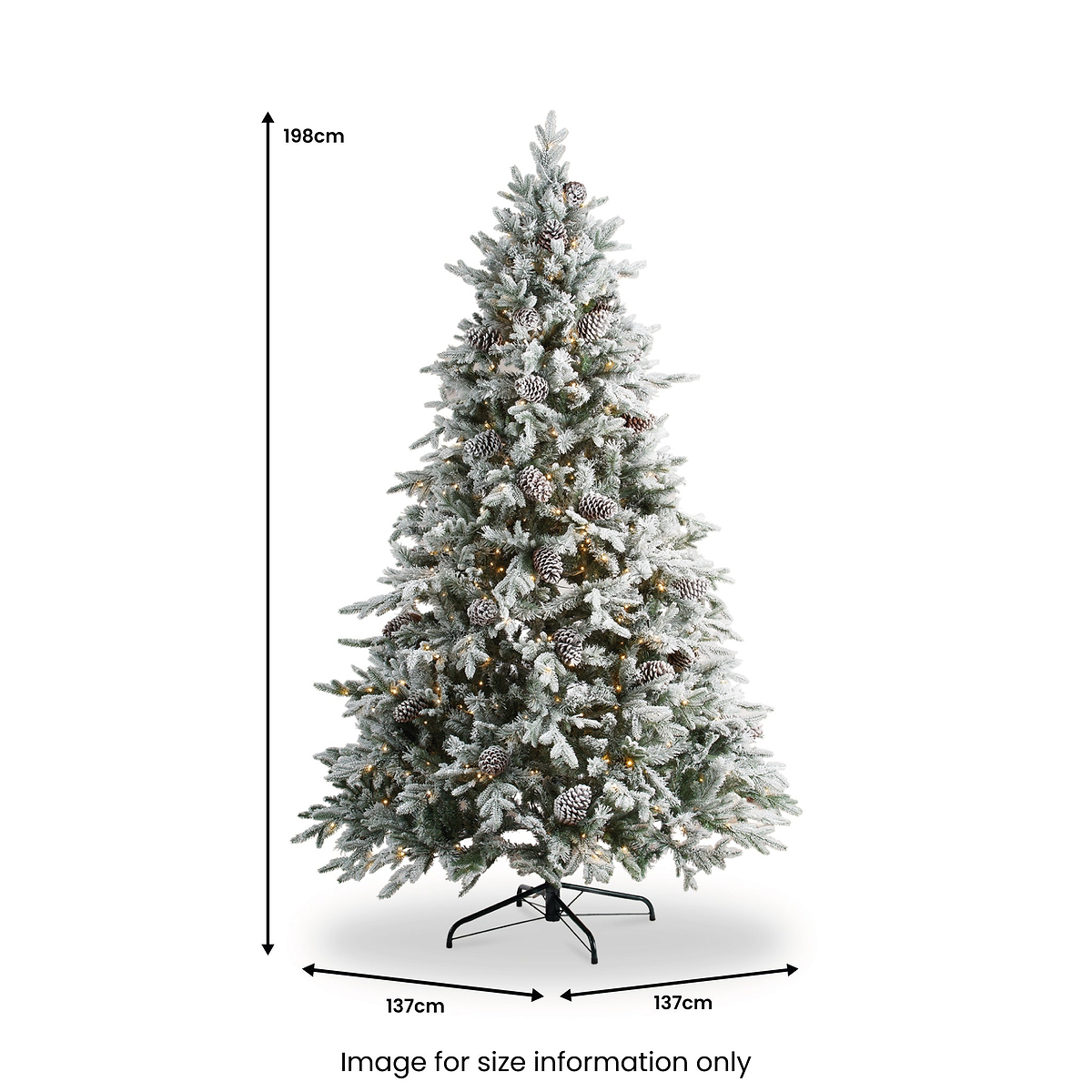 SNOWY WINTERFOLD FIR 6.5ft Tree WWLED from Roseland Furniture