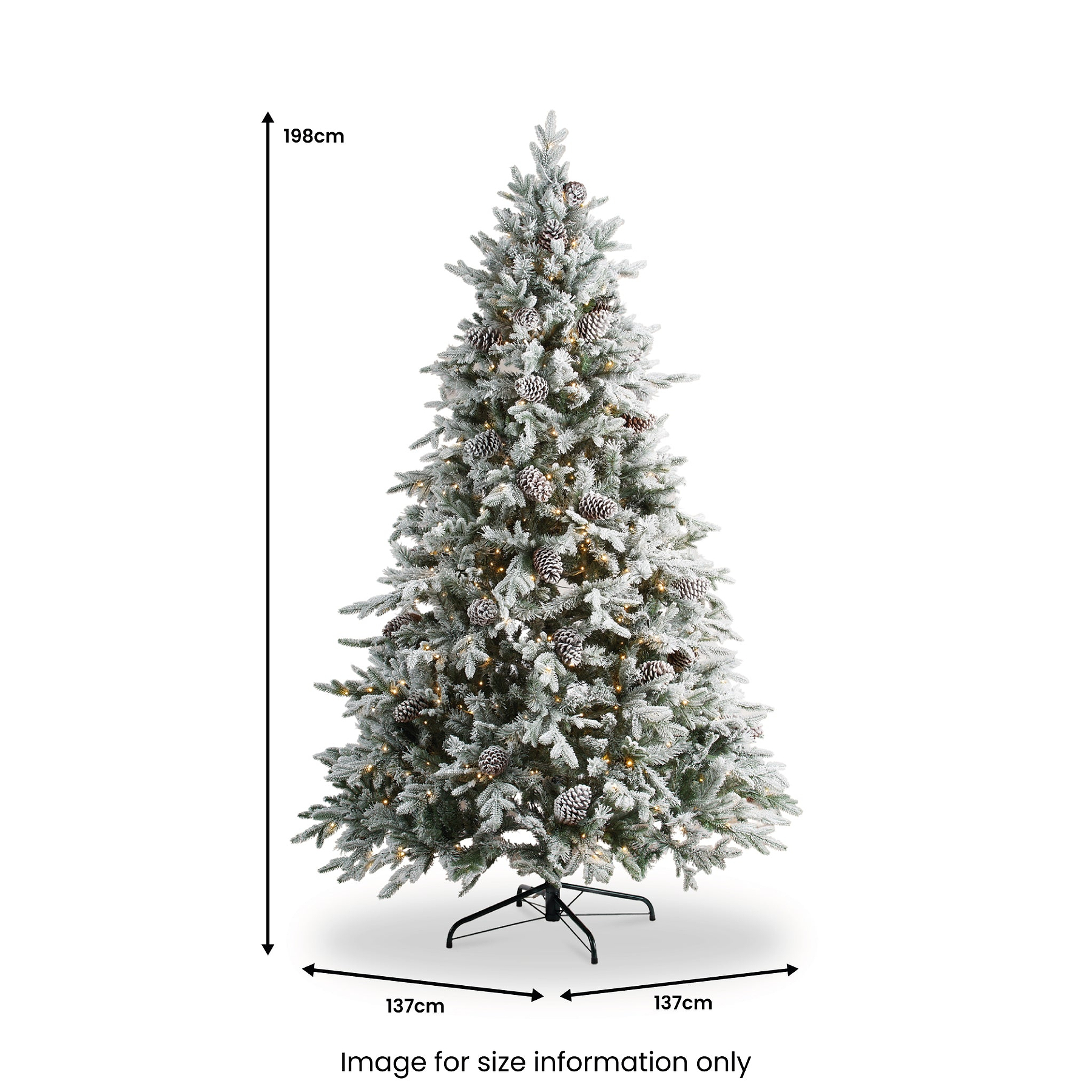 SNOWY WINTERFOLD FIR 6.5ft Tree WWLED from Roseland Furniture