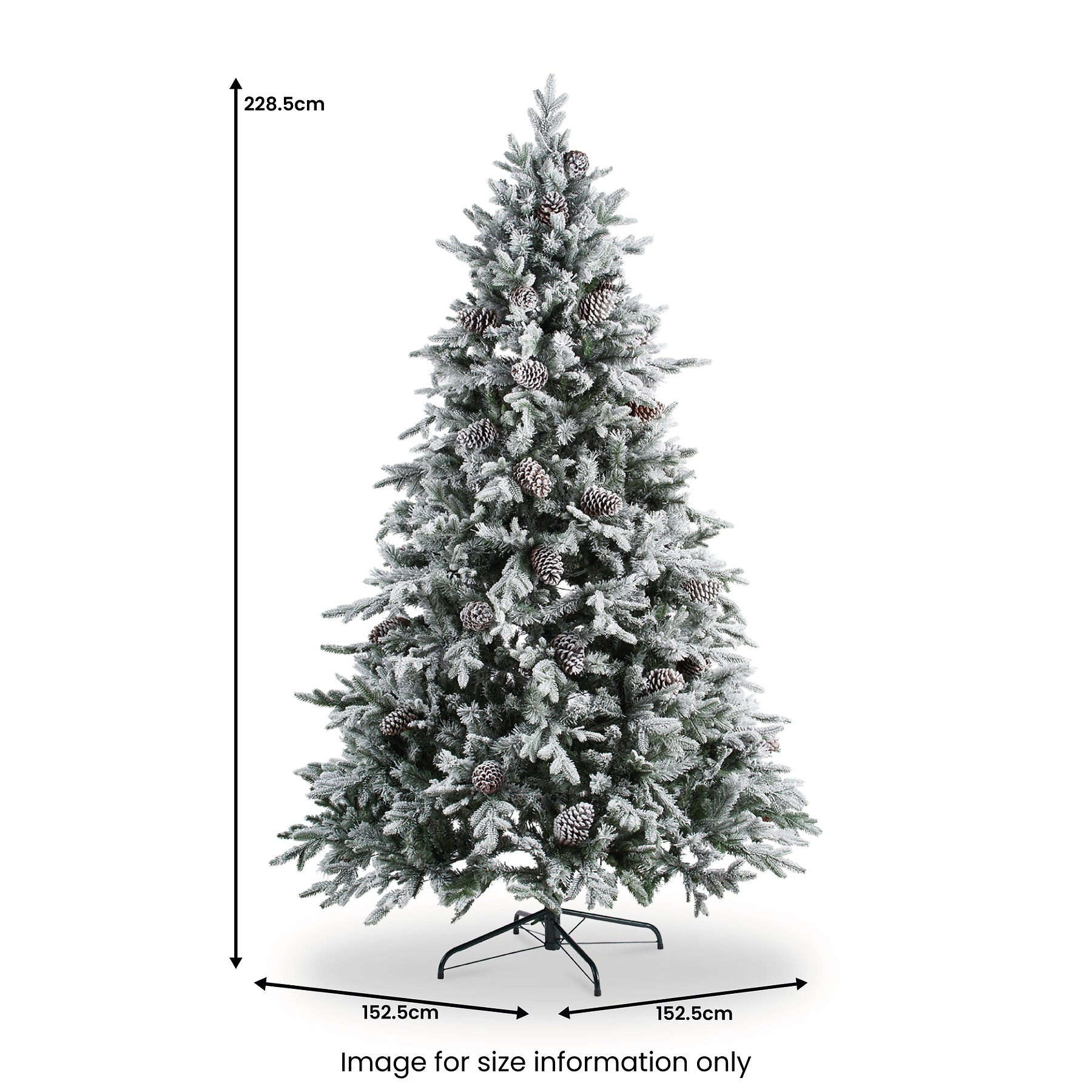 SNOWY WINTERFOLD FIR 7.5ft Tree from Roseland Furniture