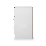 Ellington 3 Drawer Bedside White from Roseland Furniture