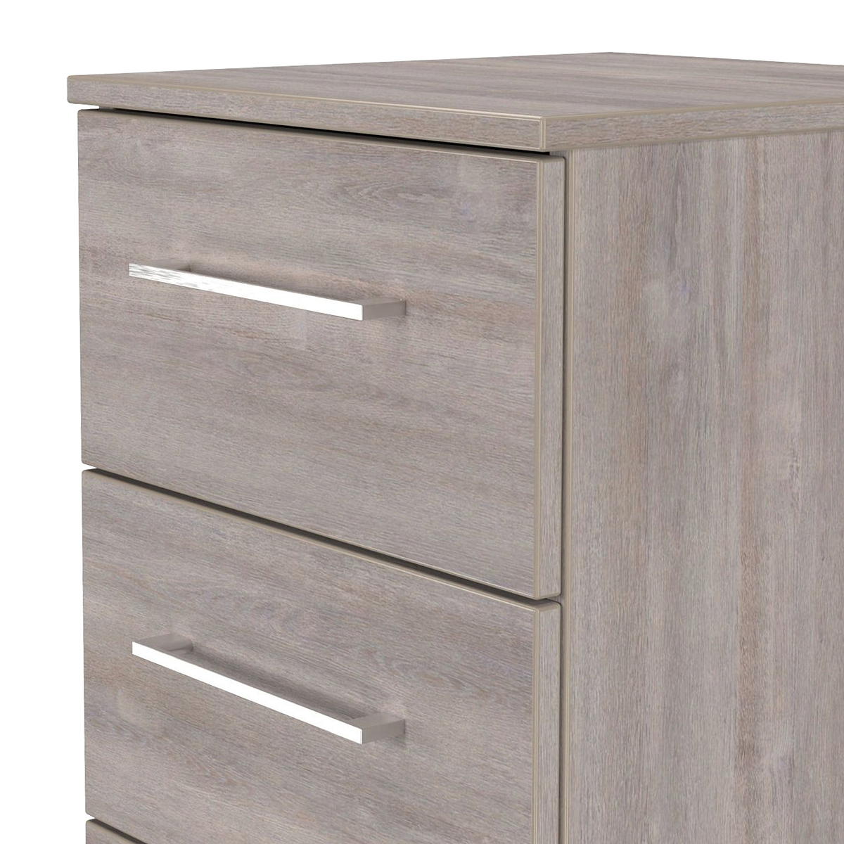 Ellington 5 Drawer Tallboy Grey Oak from Roseland Furniture