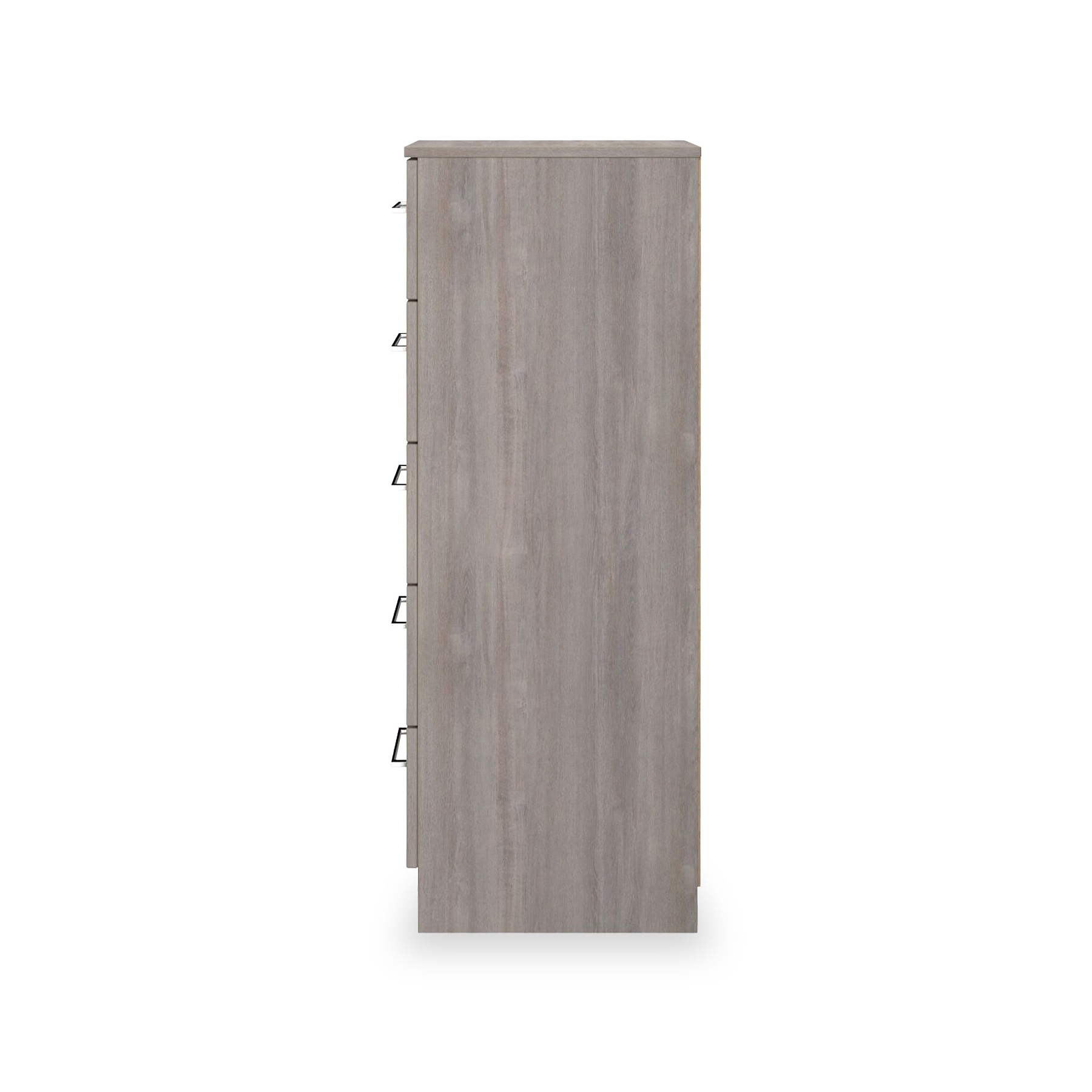 Ellington 5 Drawer Tallboy Grey Oak from Roseland Furniture