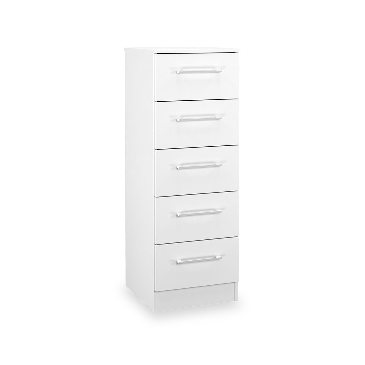 Ellington 5 Drawer Tallboy White from Roseland Furniture