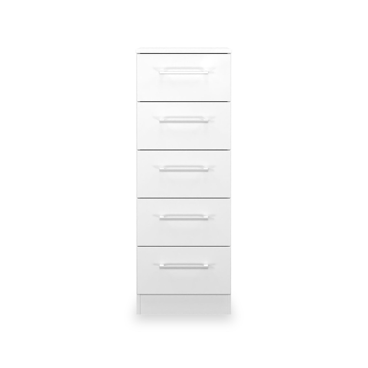 Ellington 5 Drawer Tallboy White from Roseland Furniture