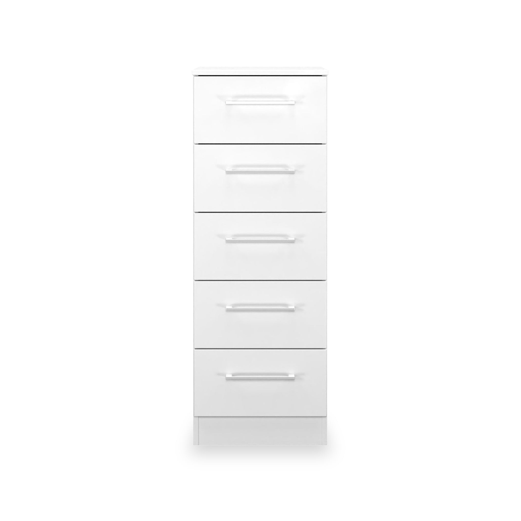 Ellington 5 Drawer Tallboy White from Roseland Furniture