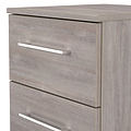 Ellington 2 Drawer Bedside Grey Oak from Roseland Furniture