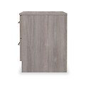 Ellington 2 Drawer Bedside Grey Oak from Roseland Furniture