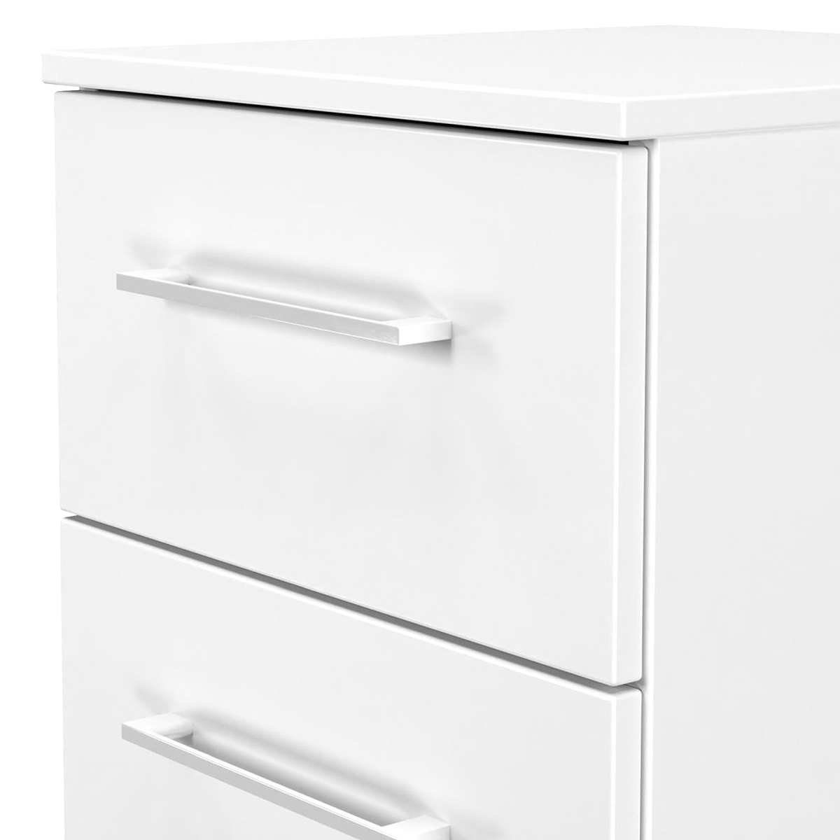 Ellington 2 Drawer Bedside White from Roseland Furniture