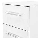 Ellington 2 Drawer Bedside White from Roseland Furniture