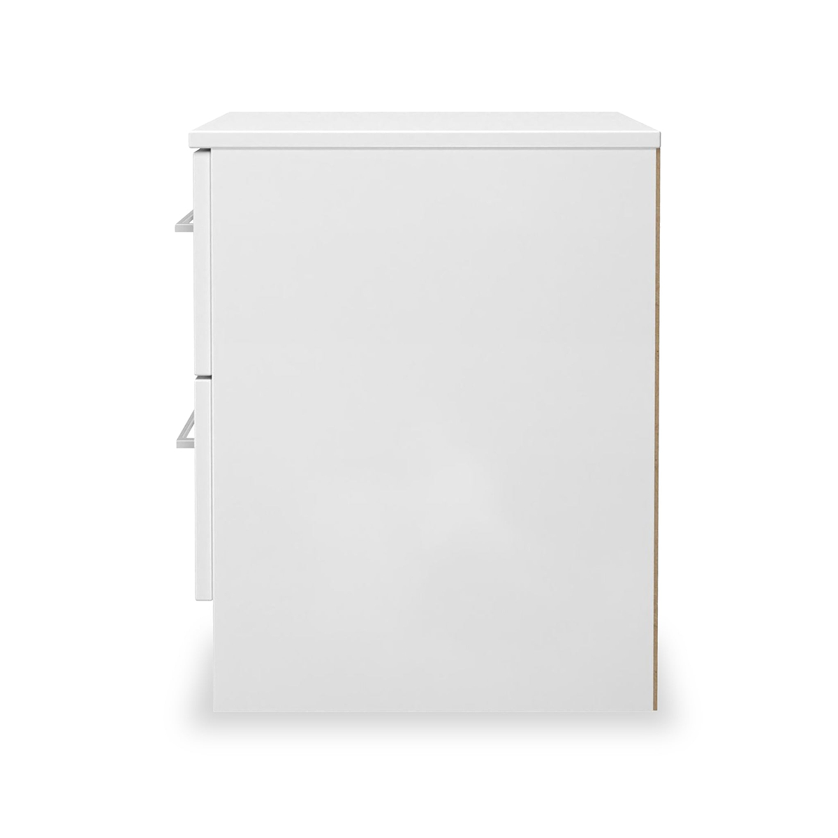 Ellington 2 Drawer Bedside White from Roseland Furniture