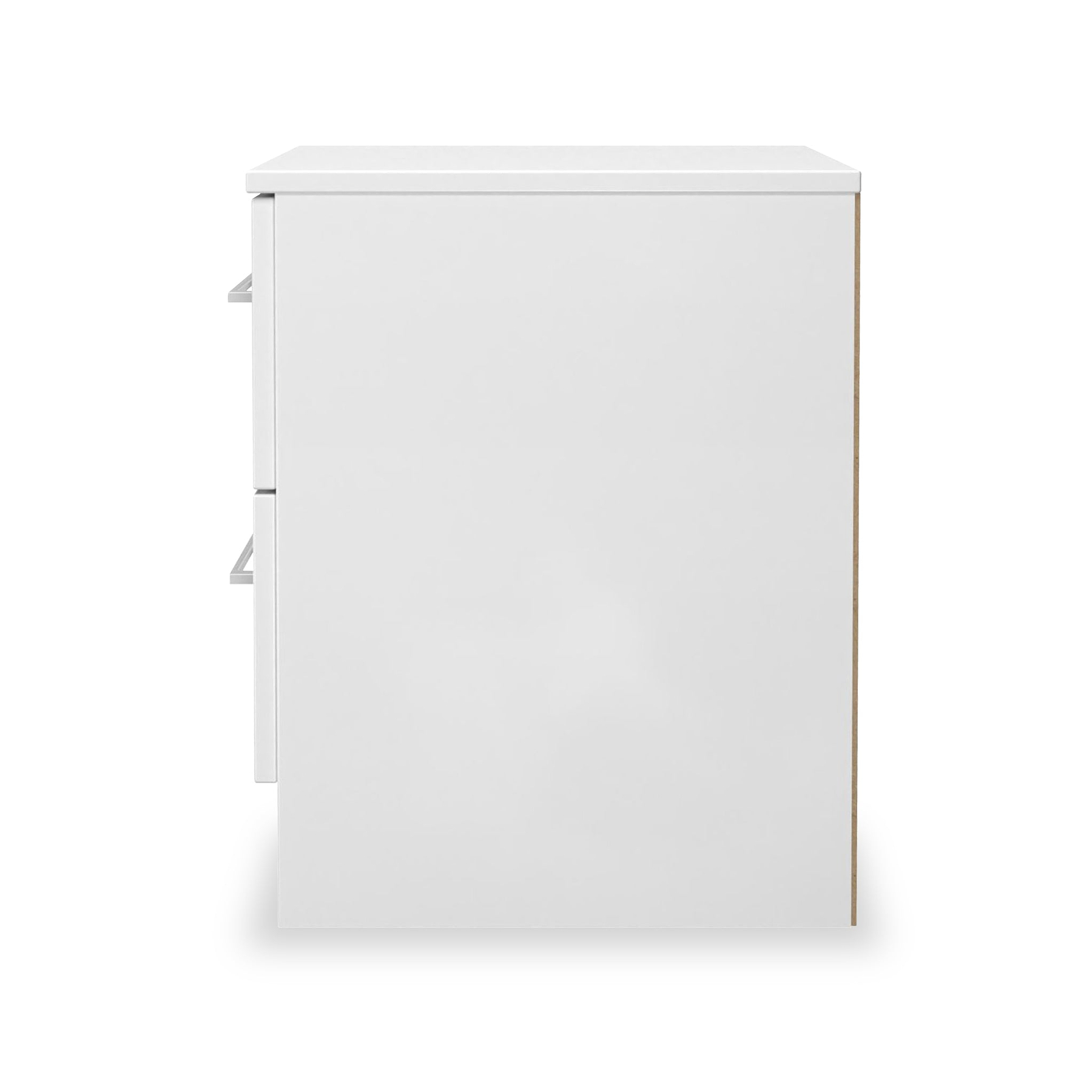 Ellington 2 Drawer Bedside White from Roseland Furniture