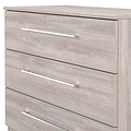 Ellington 3 Drawer Chest Grey Oak from Roseland Furniture