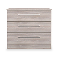 Ellington 3 Drawer Chest Grey Oak from Roseland Furniture