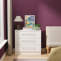 Ellington White 3 Drawer Chest from Roseland Furniture