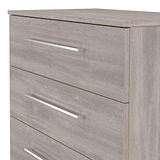 Ellington 4 Drawer Chest Grey Oak from Roseland Furniture