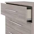 Ellington 4 Drawer Chest Grey Oak from Roseland Furniture