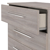 Ellington 4 Drawer Chest Grey Oak from Roseland Furniture