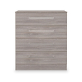 Ellington 4 Drawer Chest Grey Oak from Roseland Furniture