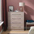 Ellington 4 Drawer Chest Grey Oak from Roseland Furniture